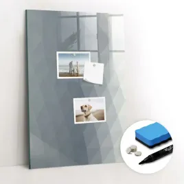 tablica-magnetyczna-szklana-gratisy-gabka-szare-fale-abstrakcja-40x60-cm