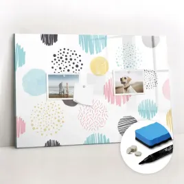 tablica-magnetyczna-szklana-gratisy-na-sciane-geometryczny-wzor-60x40-cm