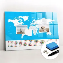 szklana-magnetyczna-tablica-marker-gratisy-mapa-konturowa-panstw-60x40-cm