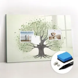 szklana-do-domu-tablica-magnetyczna-gratisy-duze-drzewo-natura-60x40-cm