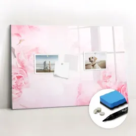do-domu-tablica-magnetyczna-szklana-elegancka-gratisy-kwitnace-kwiaty-60x40