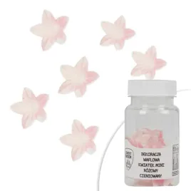 dekoracje-waflowe-kwiatki-rozowe-mini-sweet-decor-40-szt