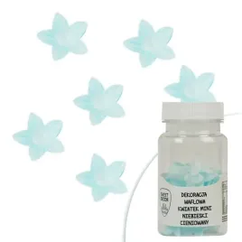 dekoracje-waflowe-kwiatki-niebieskie-mini-sweet-decor-40-szt