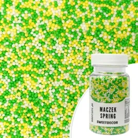 posypka-cukrowa-maczek-spring-zielony-zolty-bialy-mix-sweet-decor-75-g