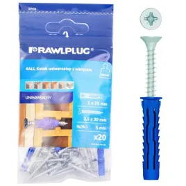 rawlplug-kolek-uniwersalny-5x25mm-z-wkretem-20szt