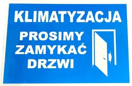 klimatyzacja-prosimy-zamykac-drzwi-tabliczka-30x20