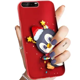 etui-do-huawei-p9-wzory-swieta-christmas-mikolaj-pingwin-obudowa-pokrowiec