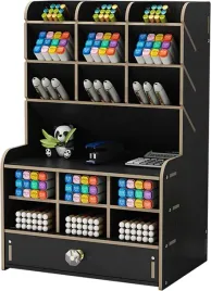organizer-drewniany-na-dlugopisy-markery-kosmetyki-uniwersalny-elegancki
