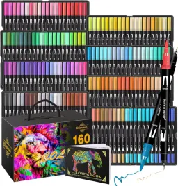 markery-pisaki-flamastry-160szt-filcowa-koncowka-piekne-wydajne