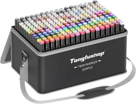 zestaw-markerow-204-uniwersalne-pisaki-flamastry-tongfushop