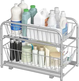 organizer-do-szafki-2-poziomowy-wysuwany-elegancki-srebrny-praktyczny-kosz