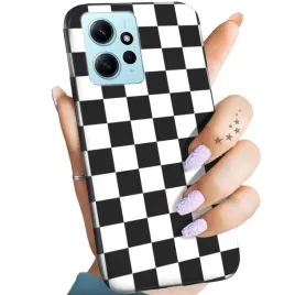 etui-matowe-do-xiaomi-redmi-12-4g-wzory-bialy-czarny-czarno-bialy-obudowa