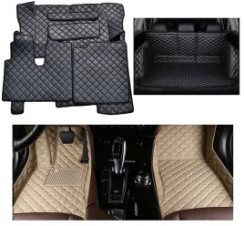 skorzane-dywaniki-samochodowe-lexus-es-300h-2022-czarna-skora-bagaznik