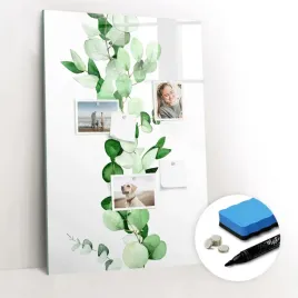 do-domu-tablica-magnetyczna-szklana-elegancka-ped-roslin-listki-60x90-cm