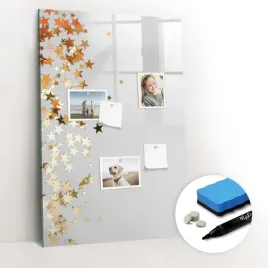 elegancka-tablica-magnetyczna-szklana-na-sciane-gratisy-gwiazdki-60x90-cm