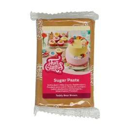 masa-cukrowa-fondant-brazowy-jasny-teddy-bear-brown-funcakes-250-g