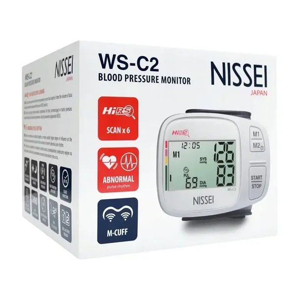 NISSEI Ciśnieniomierz automatyczny nadgarstkowy WS-C2