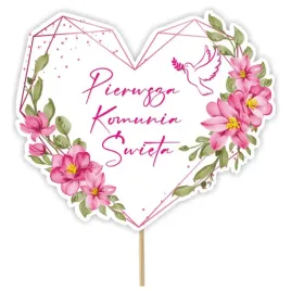 topper-papierowy-komunia-rozowe-serce-20-cm