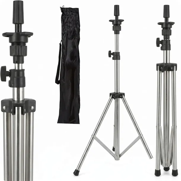 Statyw stojak tripod uchwyt do główki głowy treningowej fryzjerskiej 75cm