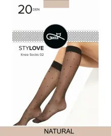 gatta-stylove-02-knee-sock-20den-uni-natural