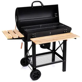grill-weglowy-ogrodowy-2-ruszty-chromowane-2-polki-popielnik-wozek-stal