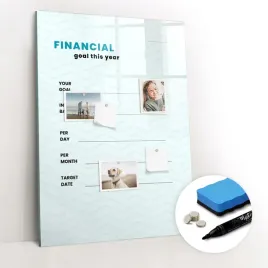 szklana-tablica-magnetyczna-nowoczesna-marker-planer-finansow-70x100-cm