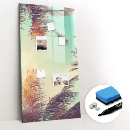 szklana-tablica-magnetyczna-suchoscieralna-magnesy-tropikalna-palma-60x120