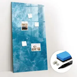 szklana-tablica-magnetyczna-nad-biurko-gratisy-marker-woda-morze-ocean