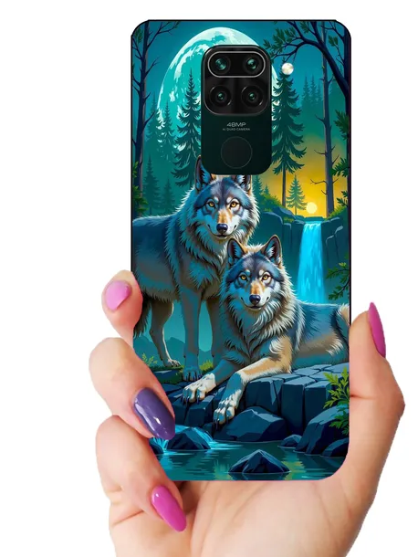 etui-case-do-xiaomi-redmi-note-9-wilki-wolf-misie