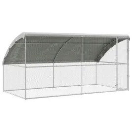 klatka-dla-kur-2-szt-srebrny-400-x-200-x-200-cm