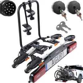 bagaznik-rowerowy-na-hak-aguri-active-bike-pro-silver-platforma-2-rowery