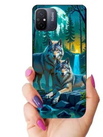 etui-case-do-xiaomi-redmi-12c-wilki-wolf-misie
