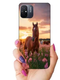 etui-case-do-xiaomi-redmi-12c-konie-koniki-horse