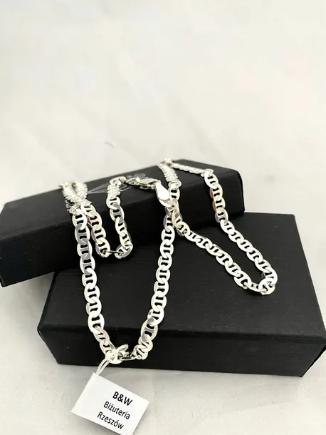 ŁAŃCUSZEK SREBRNY GUCCI 4,5 mm próba 925 [Długość: 60 cm]