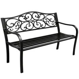 lawka-ogrodowa-taras-ogrod-park-metalowa-oparcie-zdobiona-czarna-127-cm