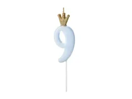 swieczka-urodzinowa-z-korona-cyferka-9-jasnoniebieska-partydeco