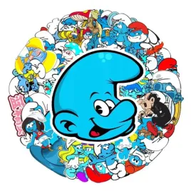 naklejki-smerfy-mix-50-szt
