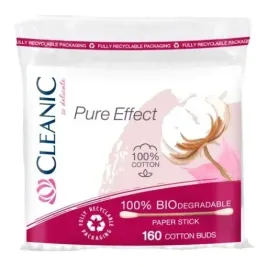 patyczki-higieniczne-kosmetyczne-do-uszu-bawelna-pure-effect-cleanic-160szt