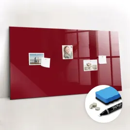 szklana-tablica-magnetyczna-gratis-magnesy-gabka-kolor-burgundowy-120x60-cm