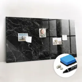 szklana-tablica-magnetyczna-suchoscieralna-magnesy-ciemny-marmur-120x60-cm