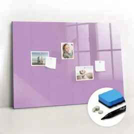 tablica-magnetyczna-szklana-do-domu-edukacyjna-gratisy-kolor-liliowy-100x70