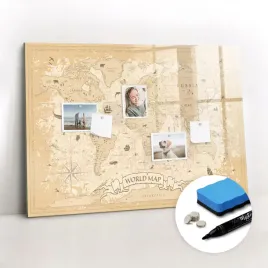 tablica-magnetyczna-szklana-marker-gratisy-vintage-mapa-swiata-100x70-cm