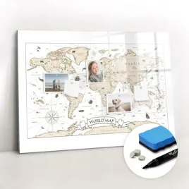 edukacyjna-tablica-magnetyczna-szklana-gratisy-vintage-mapa-swiata-100x70