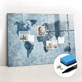 szklana-tablica-magnetyczna-nad-biurko-pisak-malowana-mapa-swiata-100x70-cm