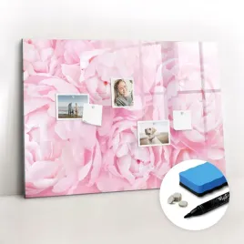 na-sciane-dla-dzieci-tablica-magnetyczna-szklana-kwitnace-kwiaty-100x70-cm