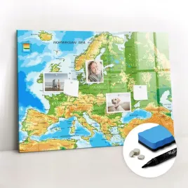 szklana-tablica-magnetyczna-gratisy-marker-magnesy-geografia-mapa-swiata