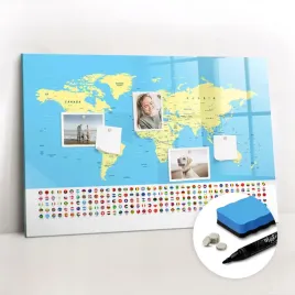 tablica-magnetyczna-szklana-marker-gratisy-klasyczna-mapa-swiata-90x60-cm