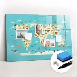 dla-dzieci-tablica-magnetyczna-szklana-gratisy-mapa-swiata-zwierzat-90x60