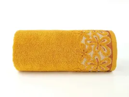 recznik-bella-puszysty-kwiaty-70x140-kurkuma