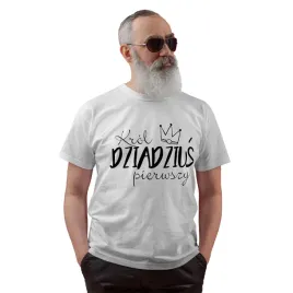koszulka-biala-krol-dziadzius-pierwszy-prezent-dla-dziadka